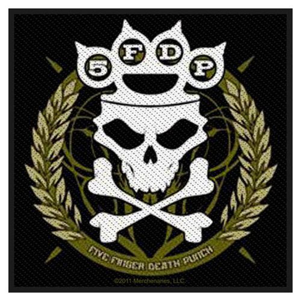 Five Finger Death Punch - Knuckles Crown Patch - Zwart